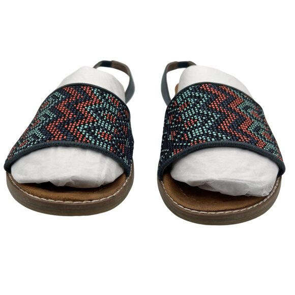 Bearpaw Meeka Women 11 Aztec Slingback Sandals Southwestern Beaded Suede Footbed - Picture 8 of 12